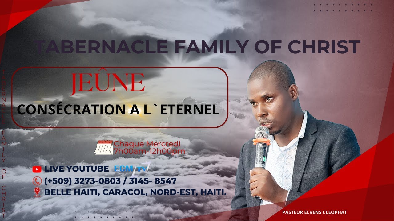 JEÛNE DECONSÈCRATION À L'ETERTEL MERCREDI 7 JANVIER 2026 RADIO TELE TFC