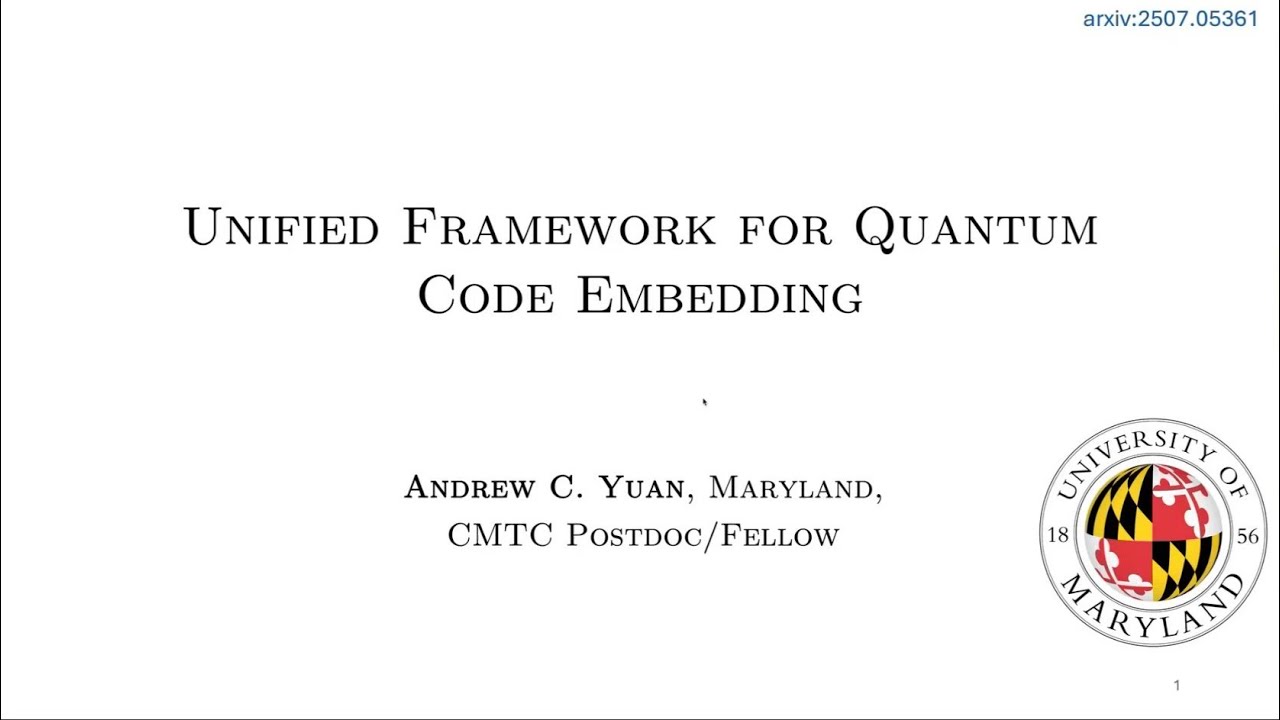 Unified Framework for Quantum Code Embedding