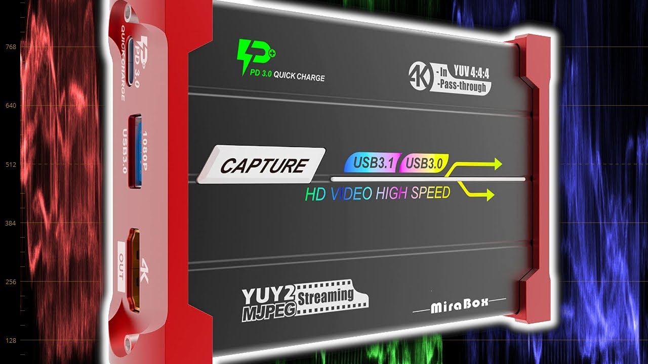 USB 3 HDMI Capture with 4K Passthrough.  The Mirabox HSV3219