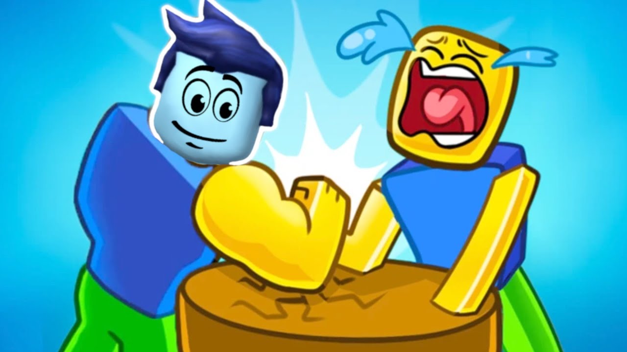 JESTEM NAJSILNIEJSZA NA ŚWIECIE! W ROBLOX Po Polsku!😅 BlueJane Gra w Arm Wrestle Simulator!