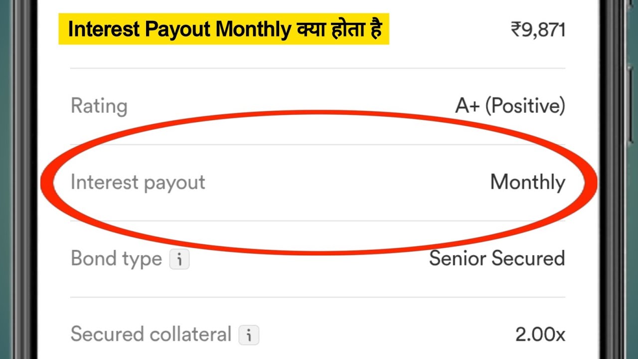What is Monthly Interest Payout?