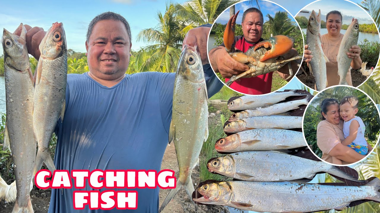 NAKAHULI SI PAPA NG MALALAKING BANGUS AT MIDBIB | FAMILY FISHING SA PALAISDAAN | SOBRANG SAYA
