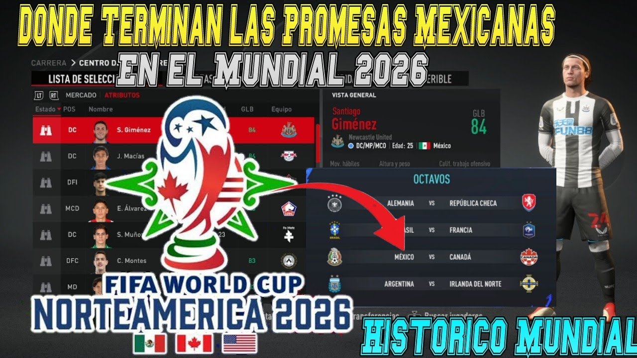 Dónde Terminan las Promesas Mexicanas en el 2026 / Increíble Mundial de México en Norteamérica 2026