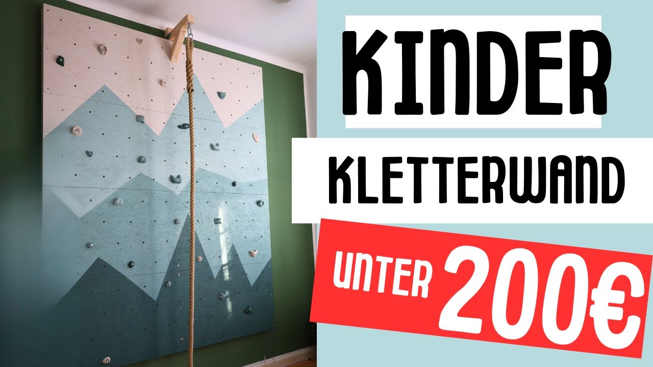 Kinderzimmer Kletterwand - UNTER 200€ -  selbst gebaut! 🏔️👧🏼👦🏼