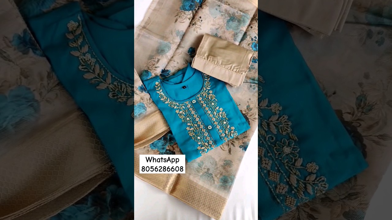 Exclusive Soft Chanderi Silk Kurti set/Check description for details #kurtiset #kurtidesign