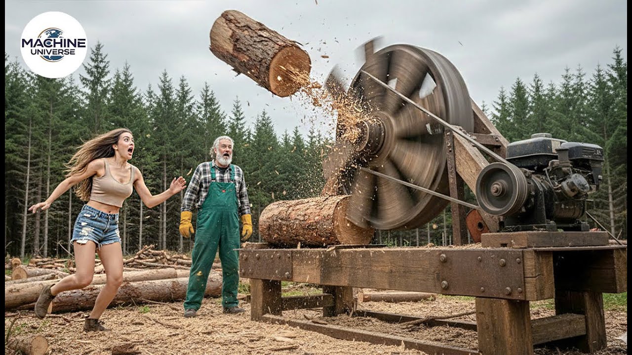25 Jaw-Dropping Firewood Processors in Action | Dangerous Homemade Wood Cutting Machines #47