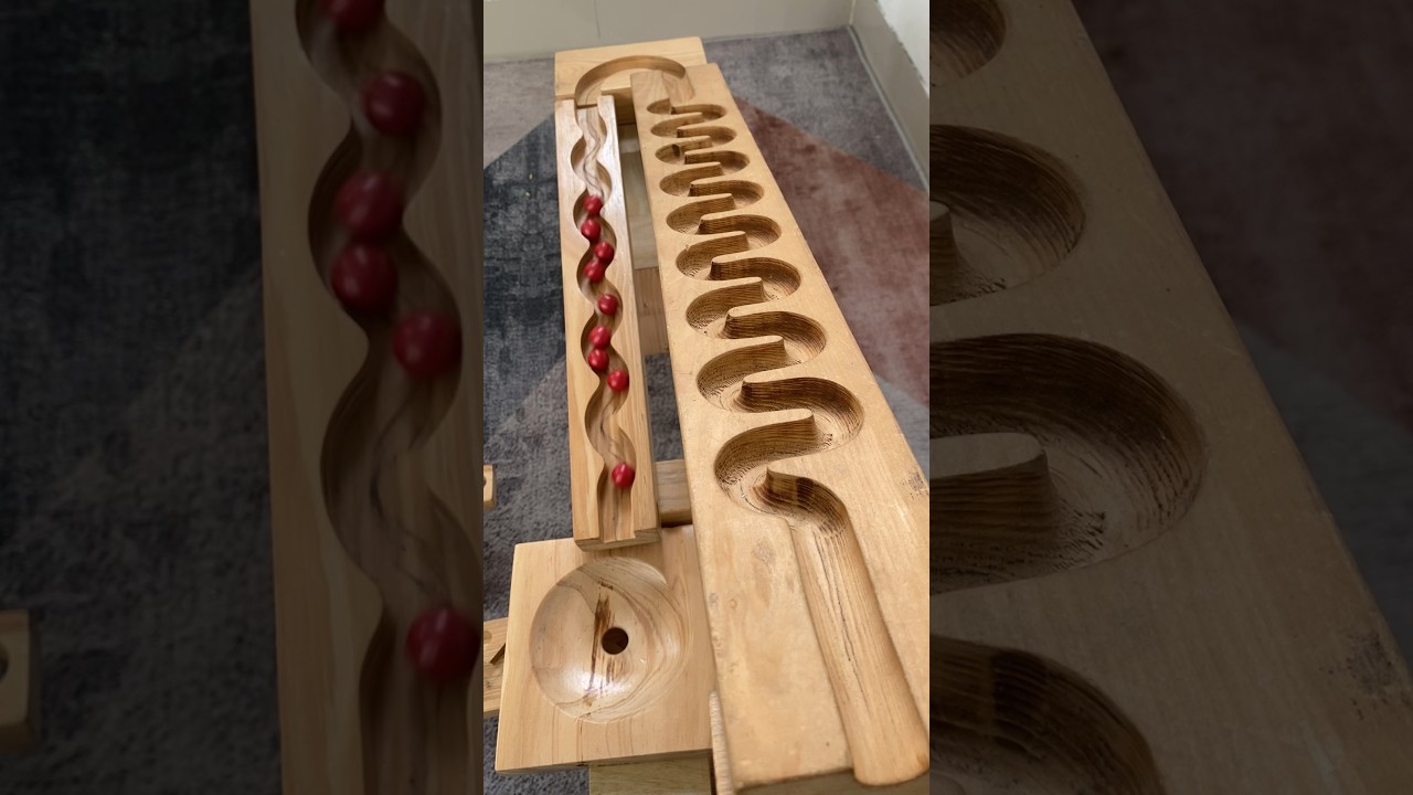 Red Marbles Run Race #marblesasmr #marbleracing #marblesrun #shorts #marble