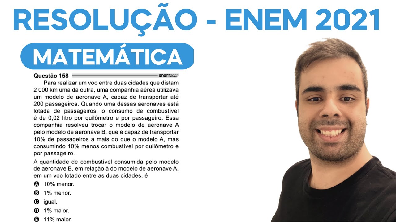 ENEM 2021 – Para realizar um voo entre duas cidades que distam 2000 km uma da outra, uma companhia