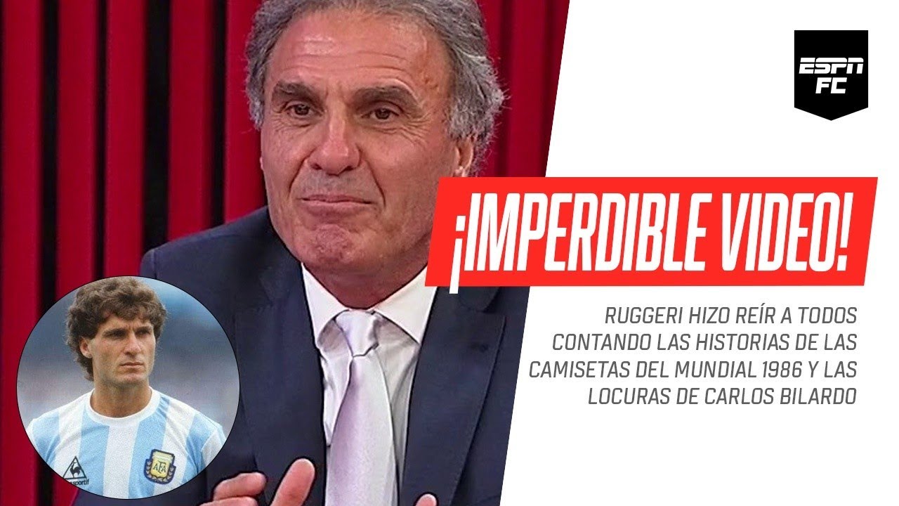 ¡IMPERDIBLE VIDEO! #Ruggeri, la historia de las camisetas del Mundial 1986 y las locuras de #Bilardo