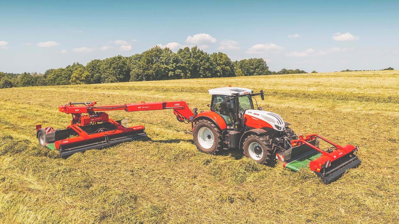 NOV&Yacute; Steyr Impuls 6165 CVT + SIP Air 500T & Air 300F při nahrnov&aacute;n&iacute; sen&aacute;že 🍀