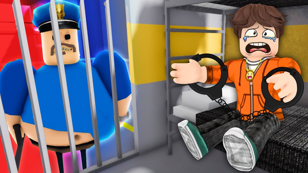 GRUBY POLICJANT ZAMKNĄŁ MNIE W STRASZNYM WIĘZIENIU w ROBLOX!