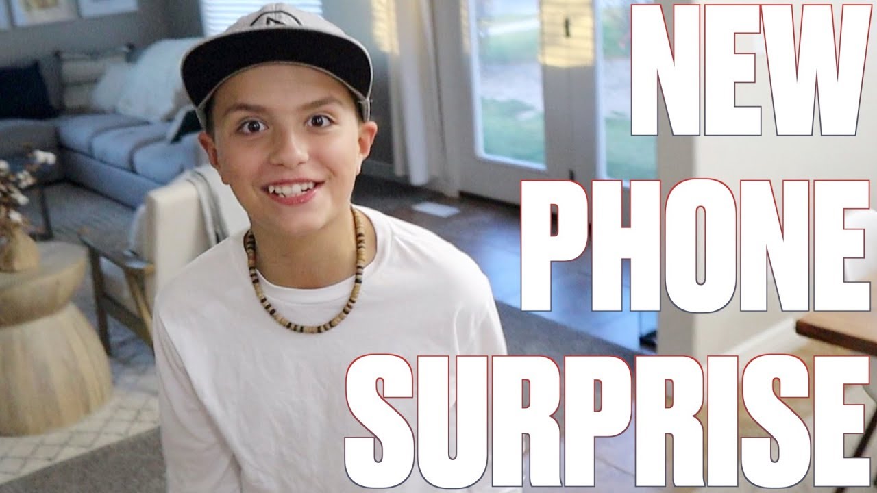 WE BOUGHT OUR 11-YEAR-OLD A NEW PHONE | SURPRISING OUR SON WITH A NEW PHONE