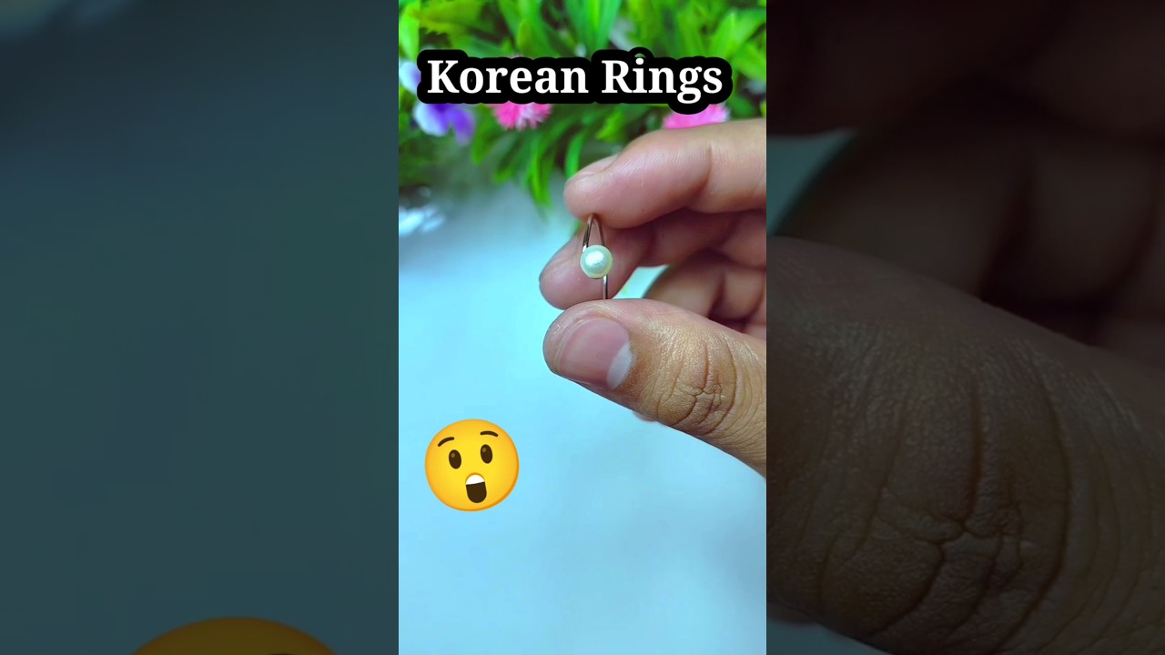 DIY homemade ring 😲🥰/how to make rings with safety pin/homemade Korean Rings