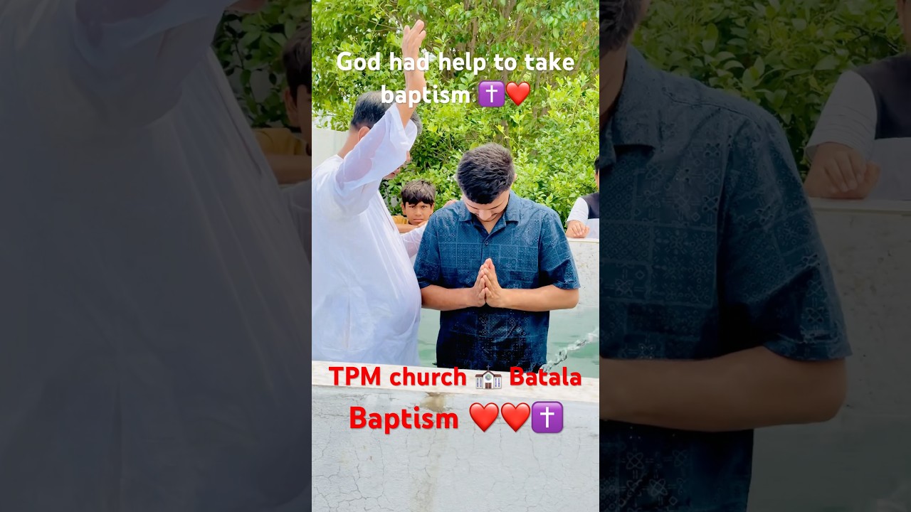 God had help me to take baptism ❤️✝️ #baptism #jesus #tpmchurch #shorts #ytshorts