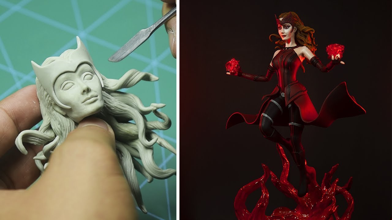 Sculpting SCARLET WITCH | DOCTOR STRANGE IN THE MULTIVERSE OF MADNESS | 2022 | WANDA MAXIMOFF