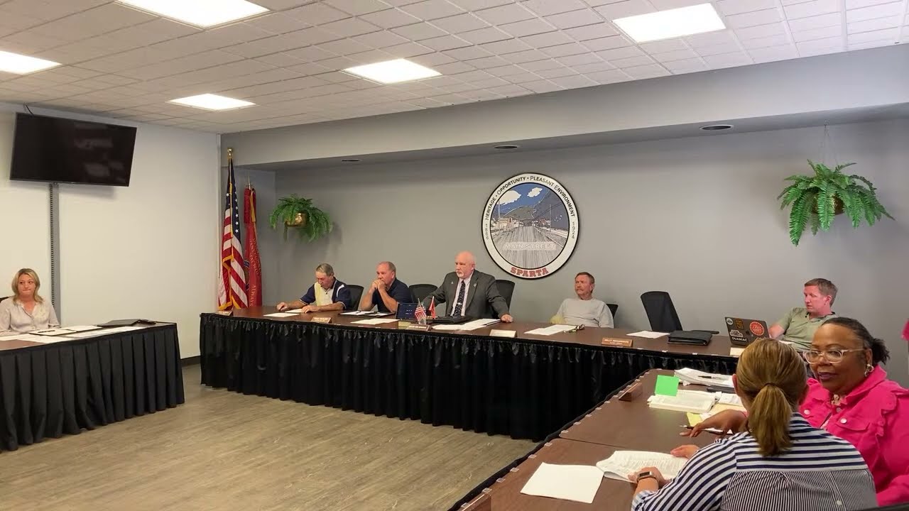 Sparta Town Council ￼Meeting August 1, 2023