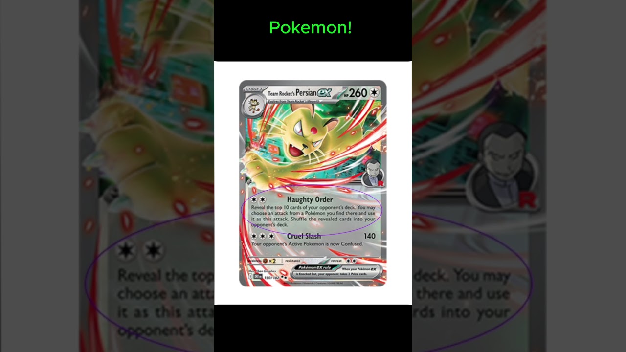 New Deck Ideas! Ep:5 Team Rocket's Persian ex!