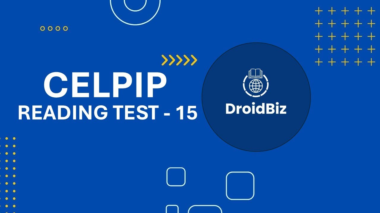 CELPIP Reading Practice Test 15