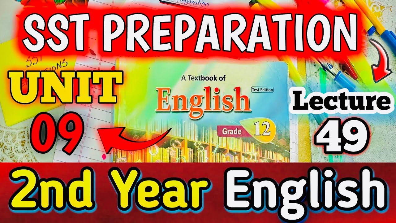 2nd year English | SST Preparation | Lecture 49