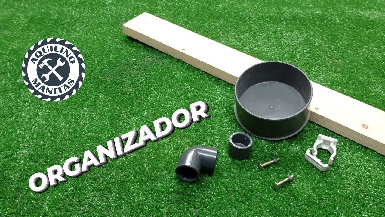 ORGANIZADOR reciclando PVC y MADERA. Muy Fácil (2021).