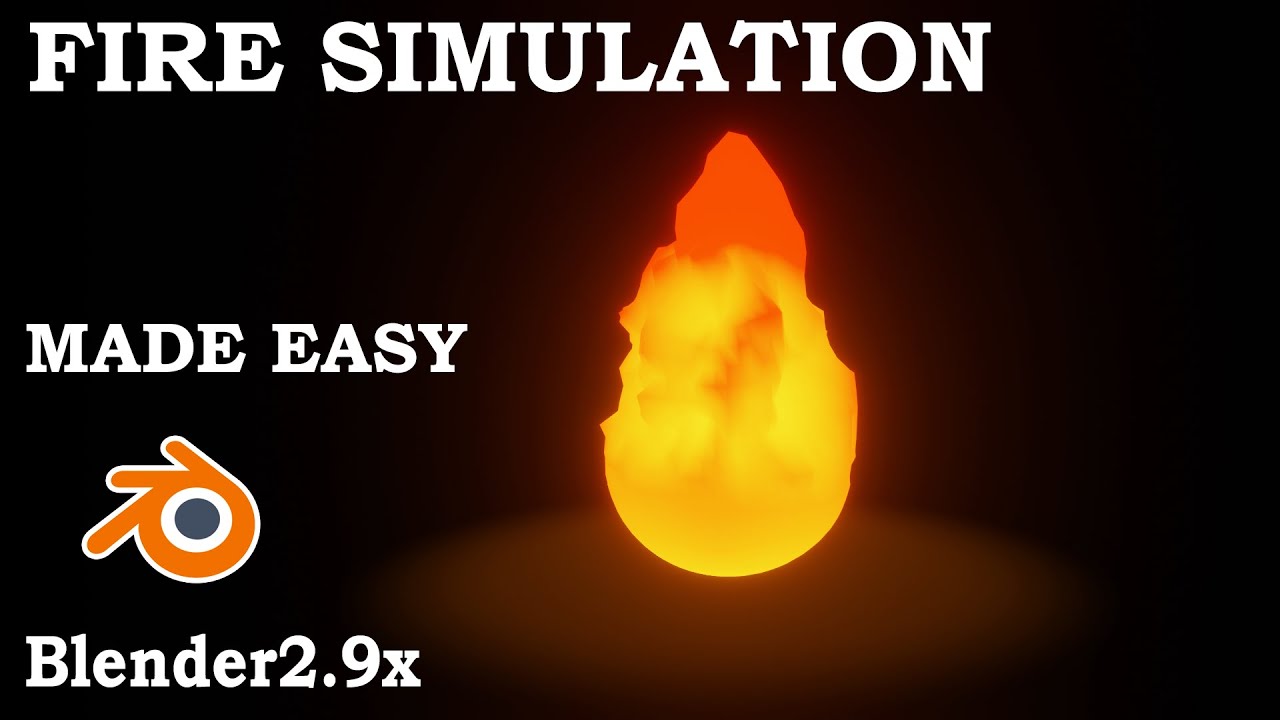 fire mesh simulation making in blender 2.92