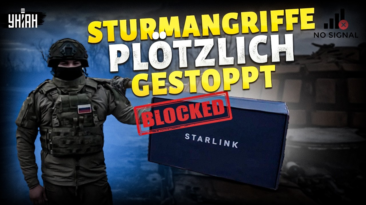 Russland STOPPT Angriffe in der Ukraine! Putins Armee plötzlich von Starlink GESPERRT