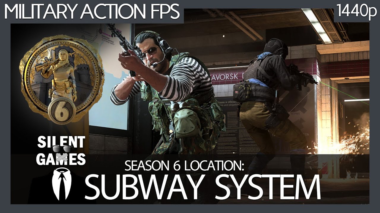 Call of Duty: Warzone Season 6 - Fighting in Subway (Metro) System PC Gameplay (No commentary) 1440p