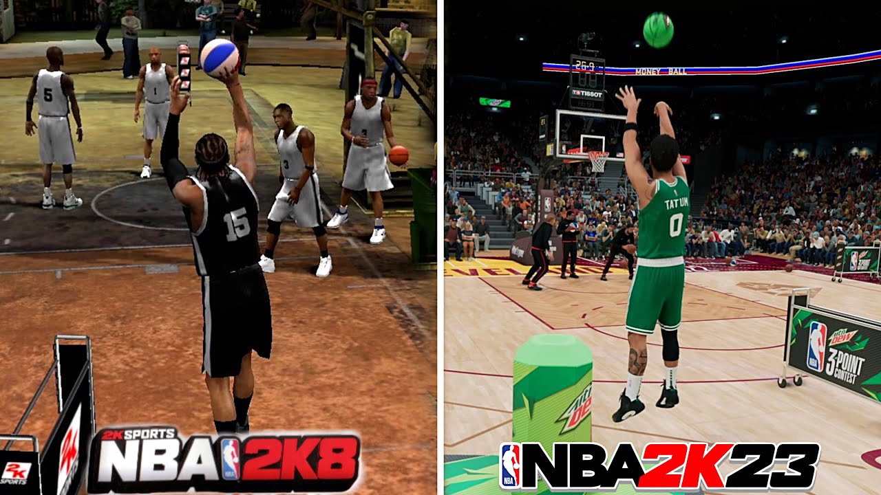 Winning A 3 Point Contest On Every NBA 2K Game