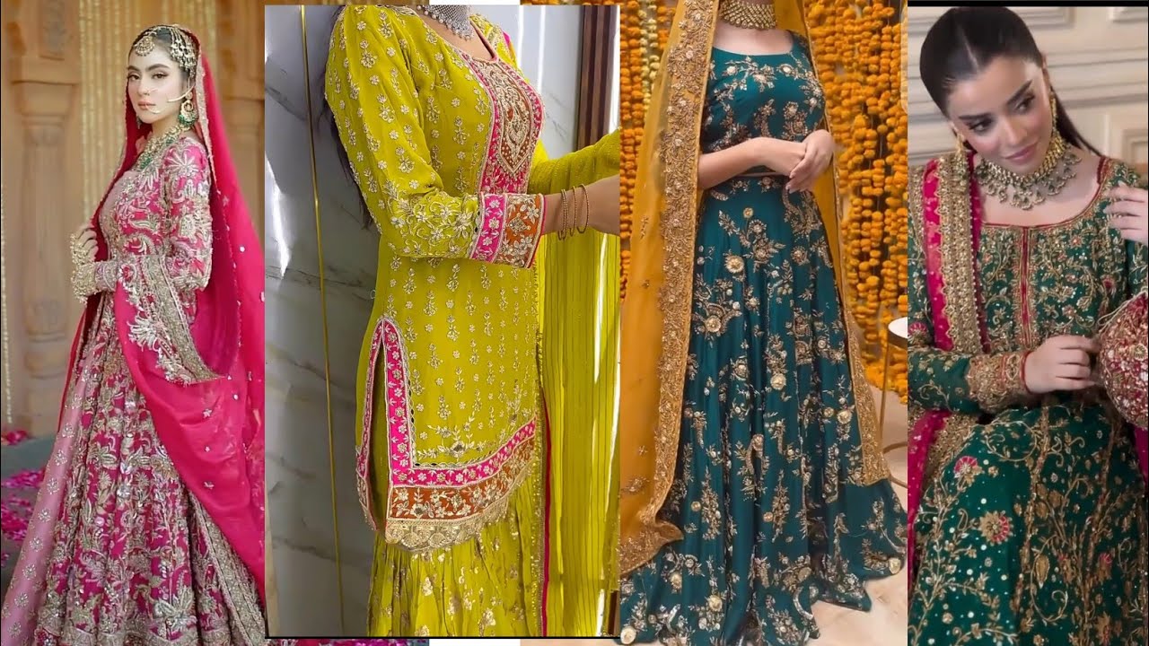 mehndi dress | latest mehndi mayo dress design 🙀