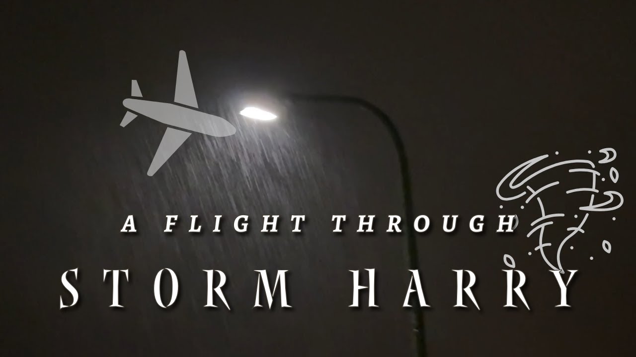 I took a flight in the middle of Storm Harry | Vlog #68
