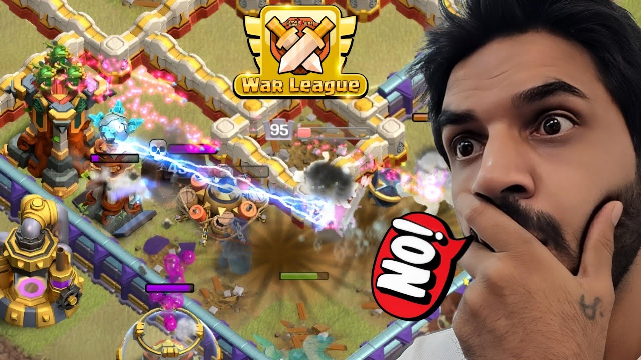 Whole army died at 60% In CLAN WAR LEAGUE | Clash of clans (coc)