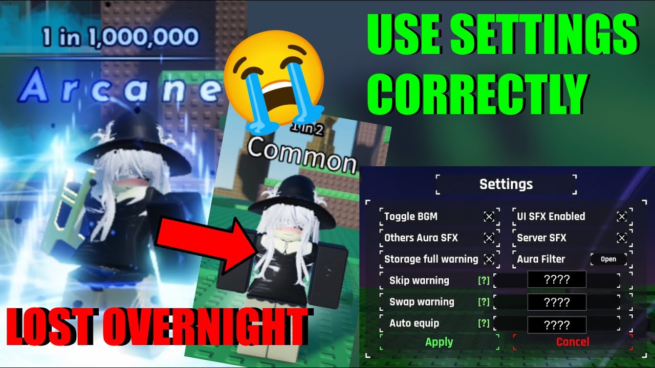How To Use The Settings Correctly | Sol's RNG Roblox