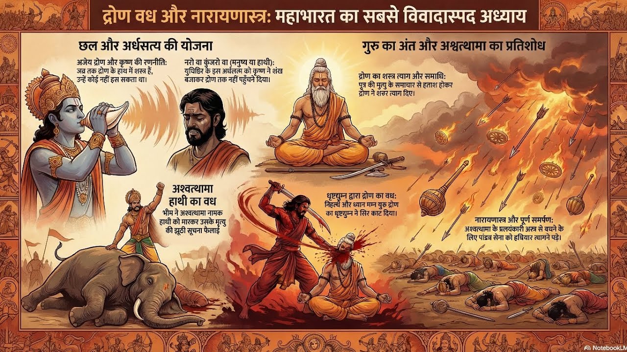 Mahabharat Episode 23 🐘द्रोण वध: अर्धसत्य और नारायणास्त्र का प्रतिशोध