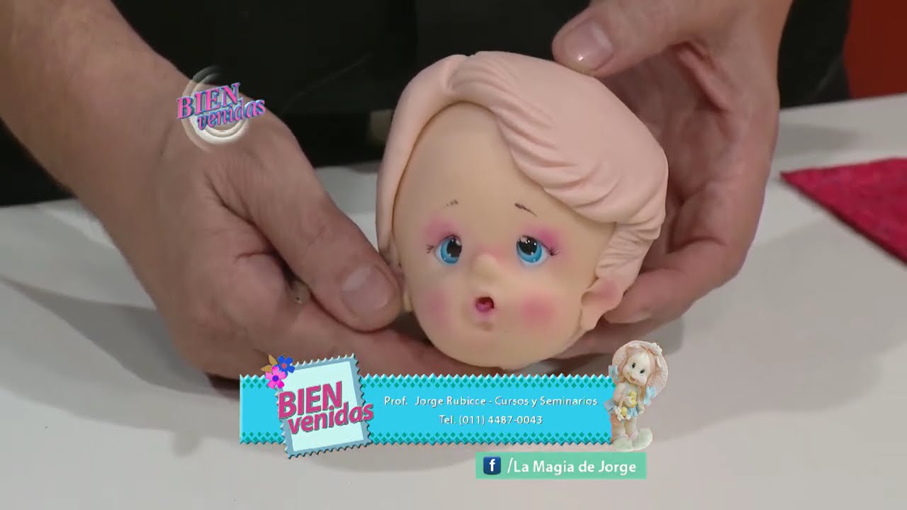 Jorge Rubicce - Bienvenidas en HD - Modelar cabello en Porcelana Fría Cold Porcelain Pasta Flexible