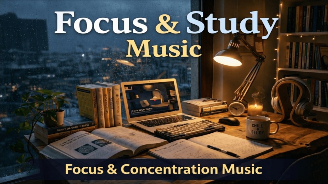 1 Hour Study With Me | Focus & Study Music 🎧 Deep Concentration Music for Work, Reading