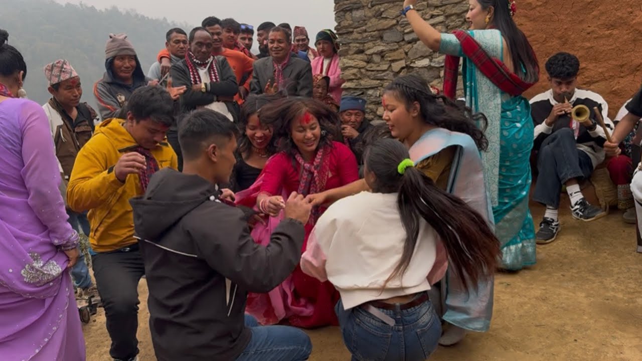 राङ्खानी ब्यारथलाको जन्तीहरुको पन्चेबाजामा धमका😁#panchebajadance