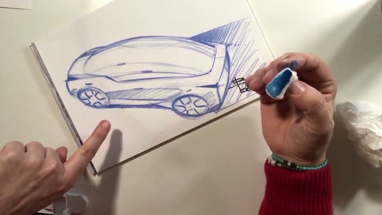 🚗🎨✨ Watch This Car Drawing Come to Life in Minutes!