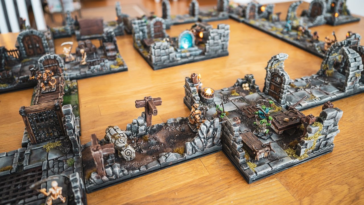 My Painted Kraken Fantasy Dungeon Tile Set