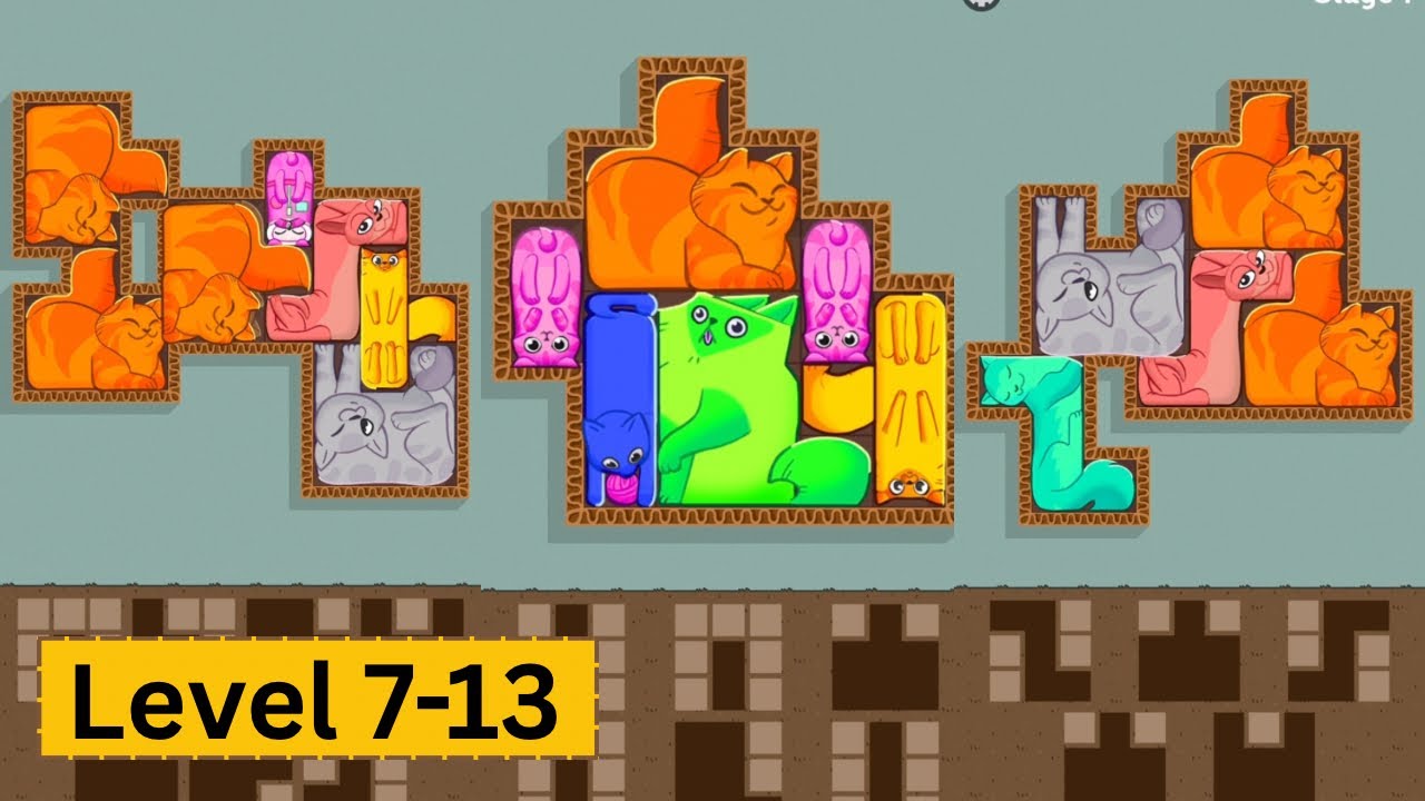 Puzzle Cats stage 7-13 Fun and Relaxing Cat Puzzle Game