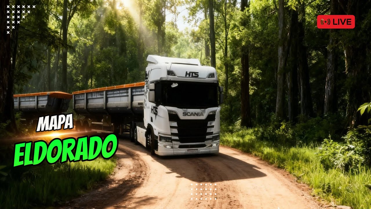CONTINUAÇÃO MAPA ELDORADO ETS2  SIMULANDO AO MAXIMO | ETS2 LIVE