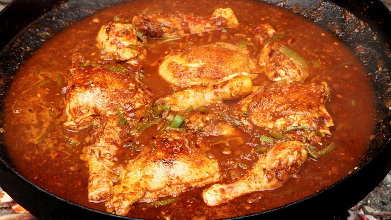 Pollo con Arroz al Disco - Receta de Locos X el Asado