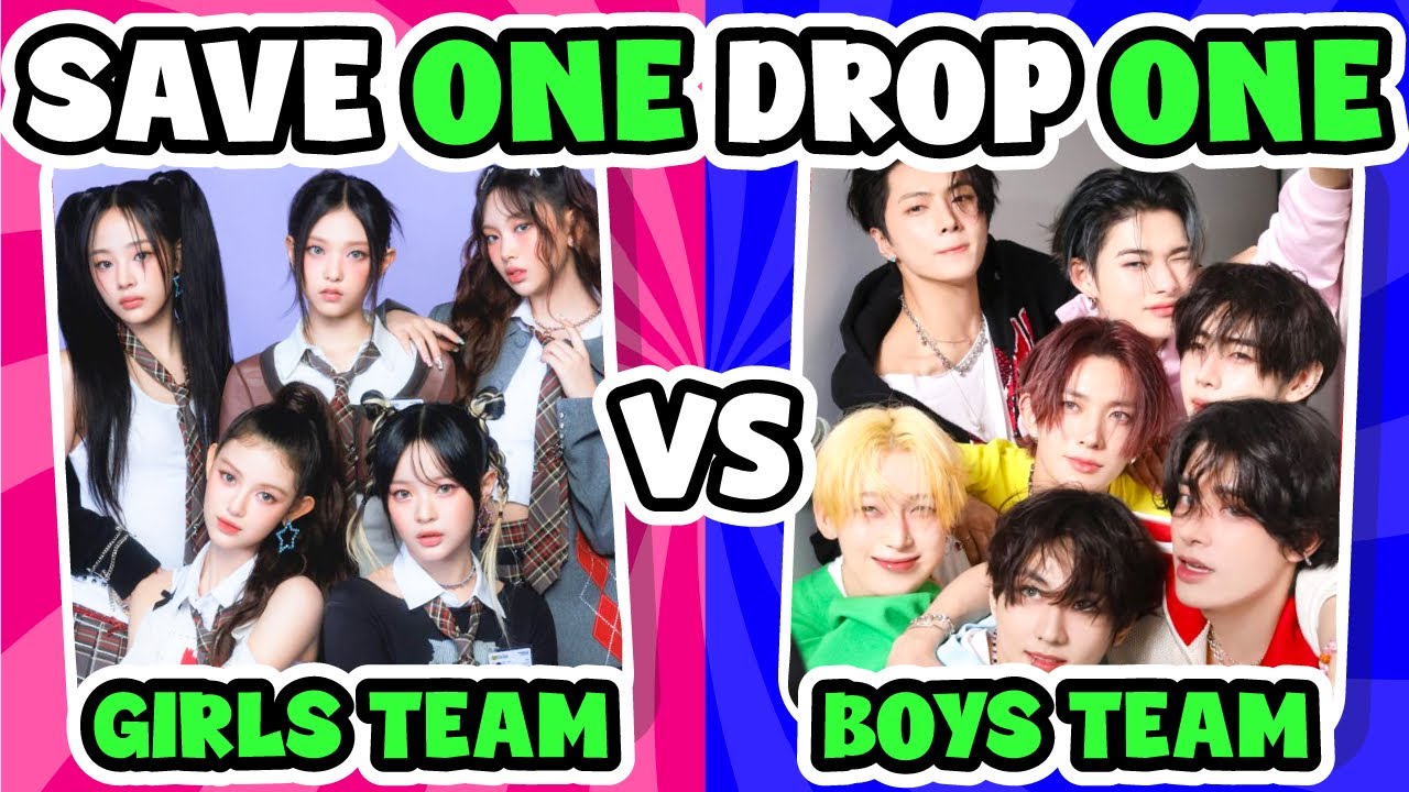 GIRLS vs BOYS: Save One, Drop One 🔥 Kpop Songs Edition - KPOP QUIZ 2024