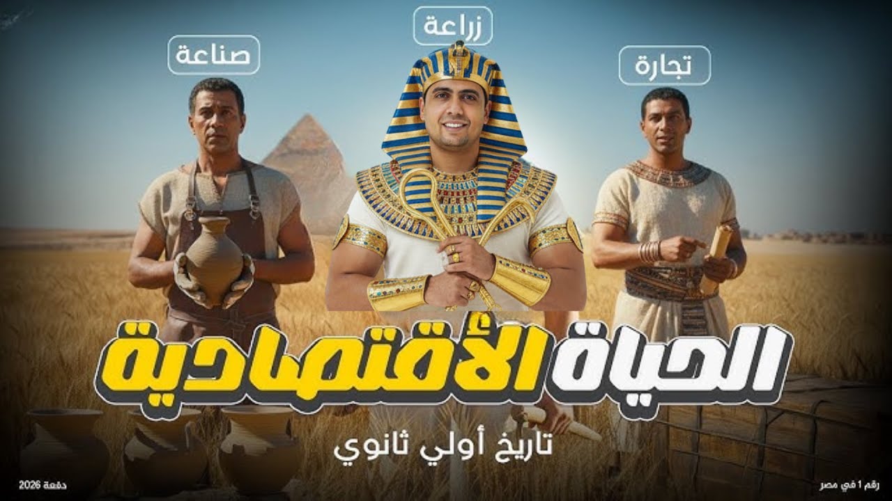 شرح درس الحياة الأقتصادية الصف الأول الثانوي | دفعة 2026