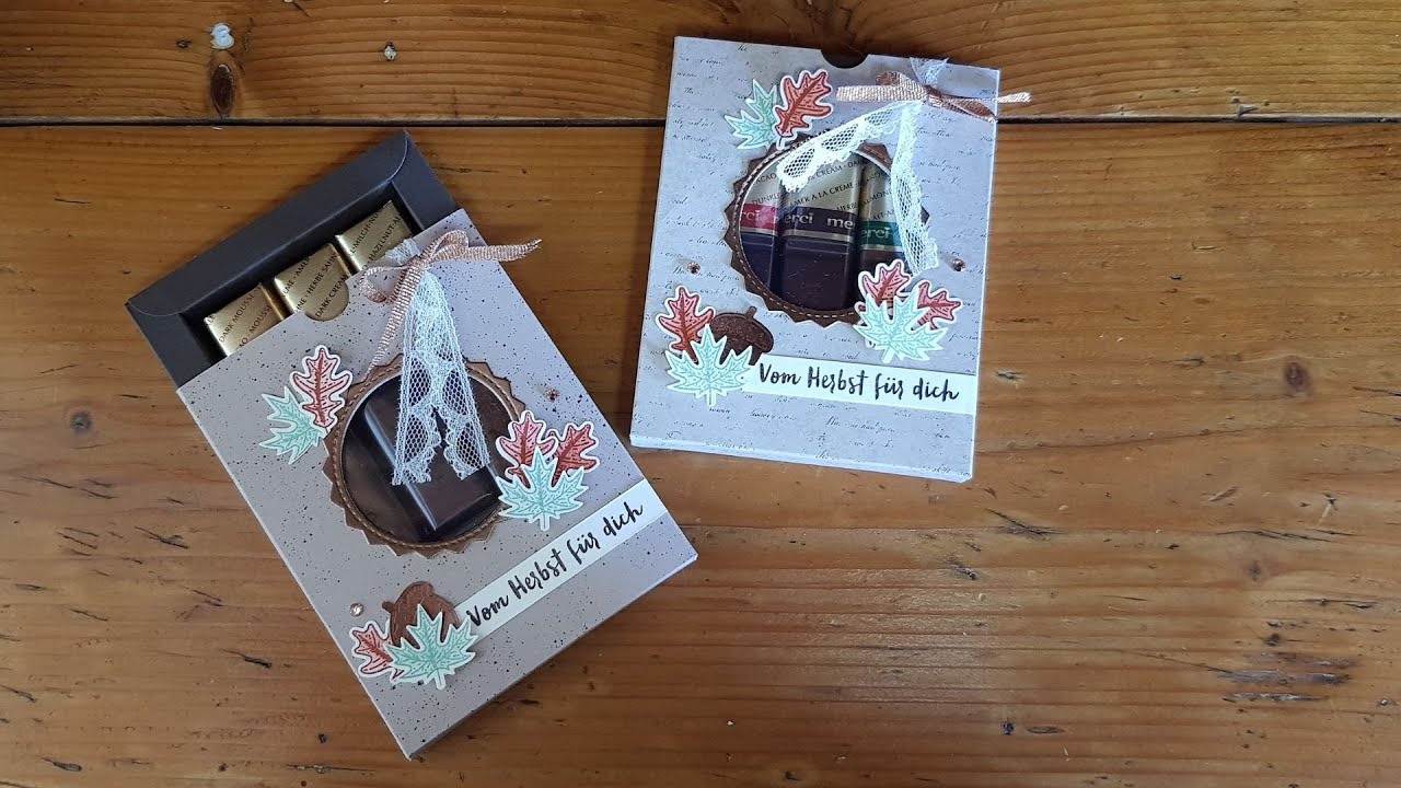 herbstliches Goodie mit Stampin' UP! | Gastgeschenk | Pralinen-Verpackung