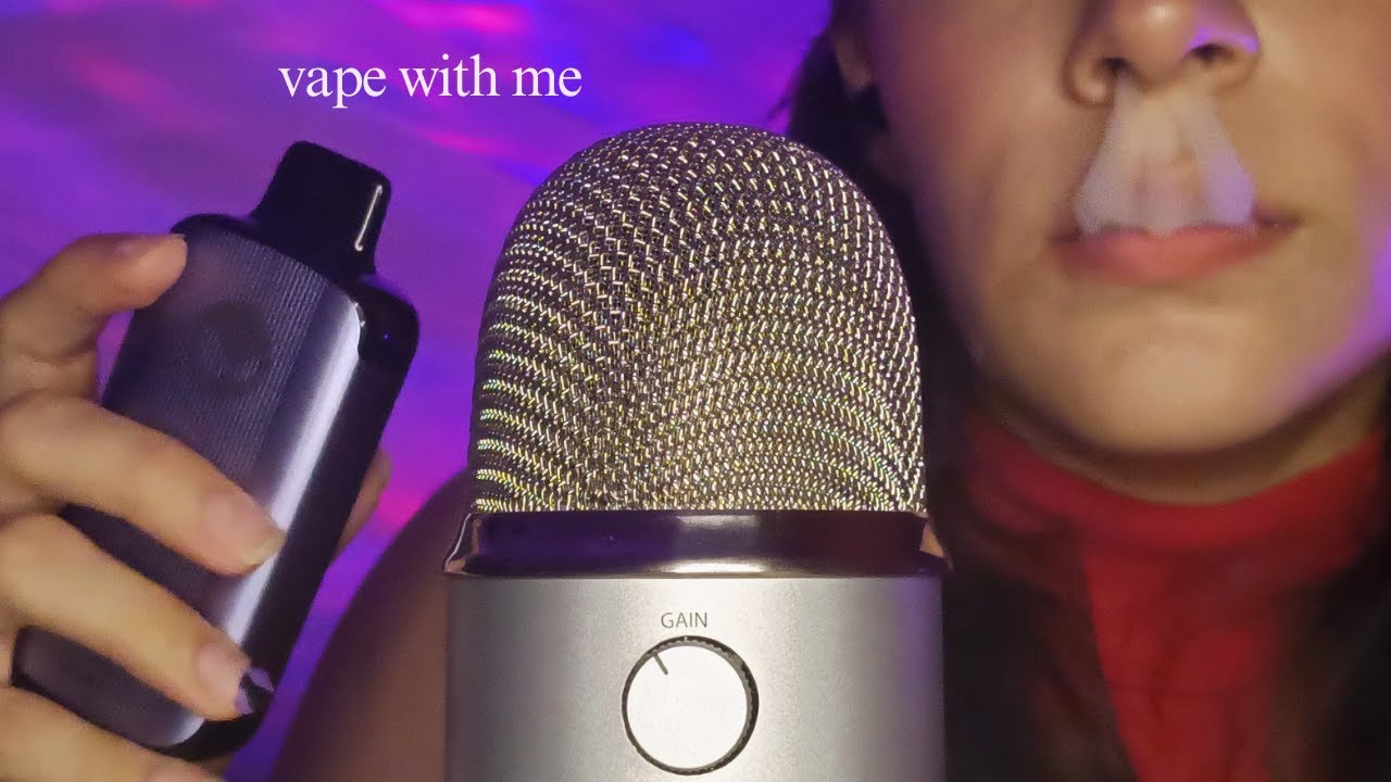 ASMR Vape with me &hearts; Vaping + Gum Chewing