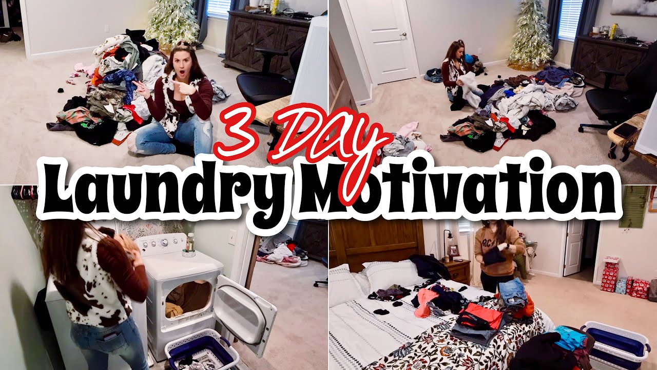 EXTREME 3 DAY LAUNDRY MOTIVATION || OVER 10 LOADS OF LAUNDRY!! LARGE FAMILY LAUNDRY ROUTINE 2025