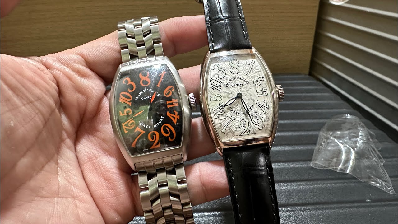 名表TV- Franck Muller 瘋狂時間 車5850 酒涌形 車花面 自動上鏈機芯/Crazy Hour/完美尺才/有盒有証/限量版/
