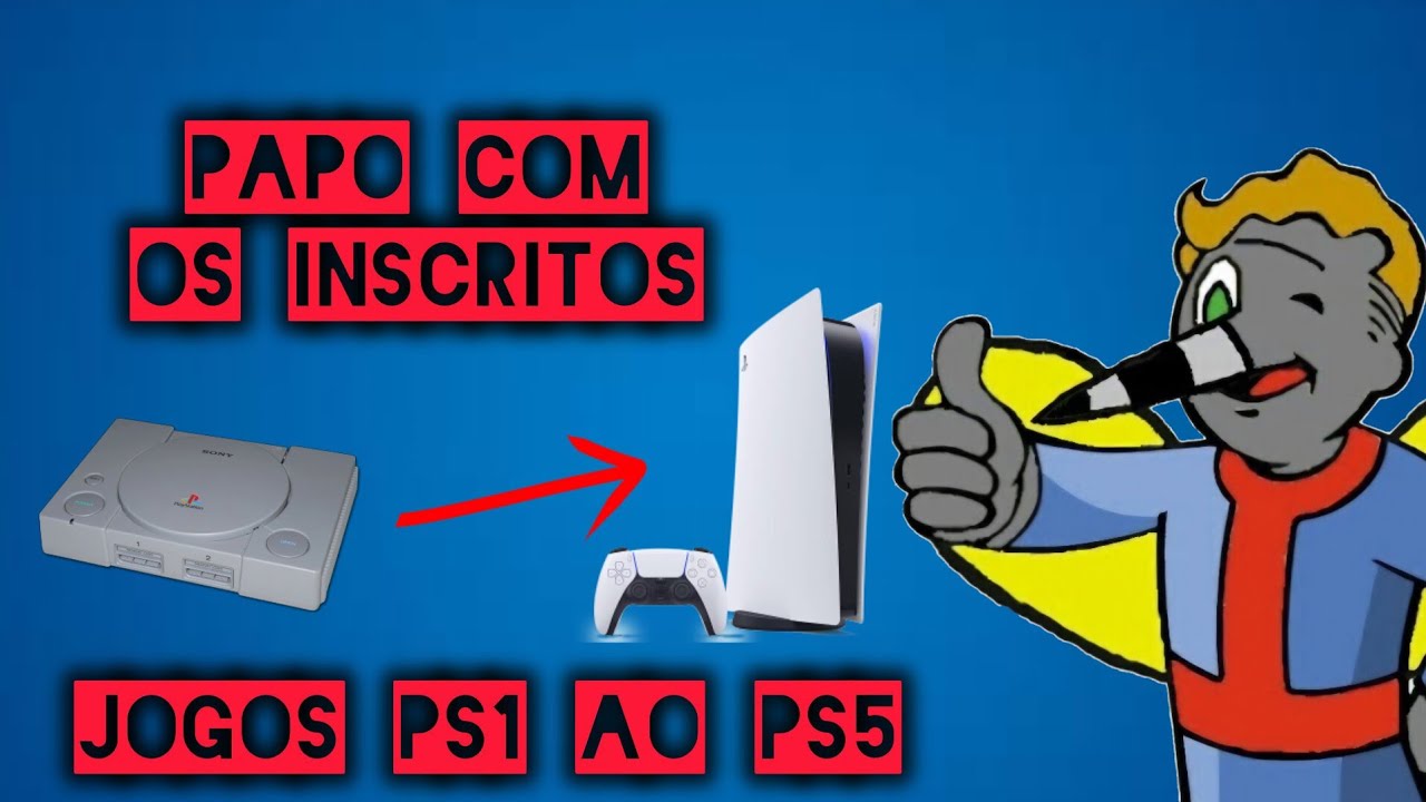 MELHORES JOGOS DO PS1 AO PS5 NA MINHA OPINIÃO (PAPO COM OS INSCRITOS)