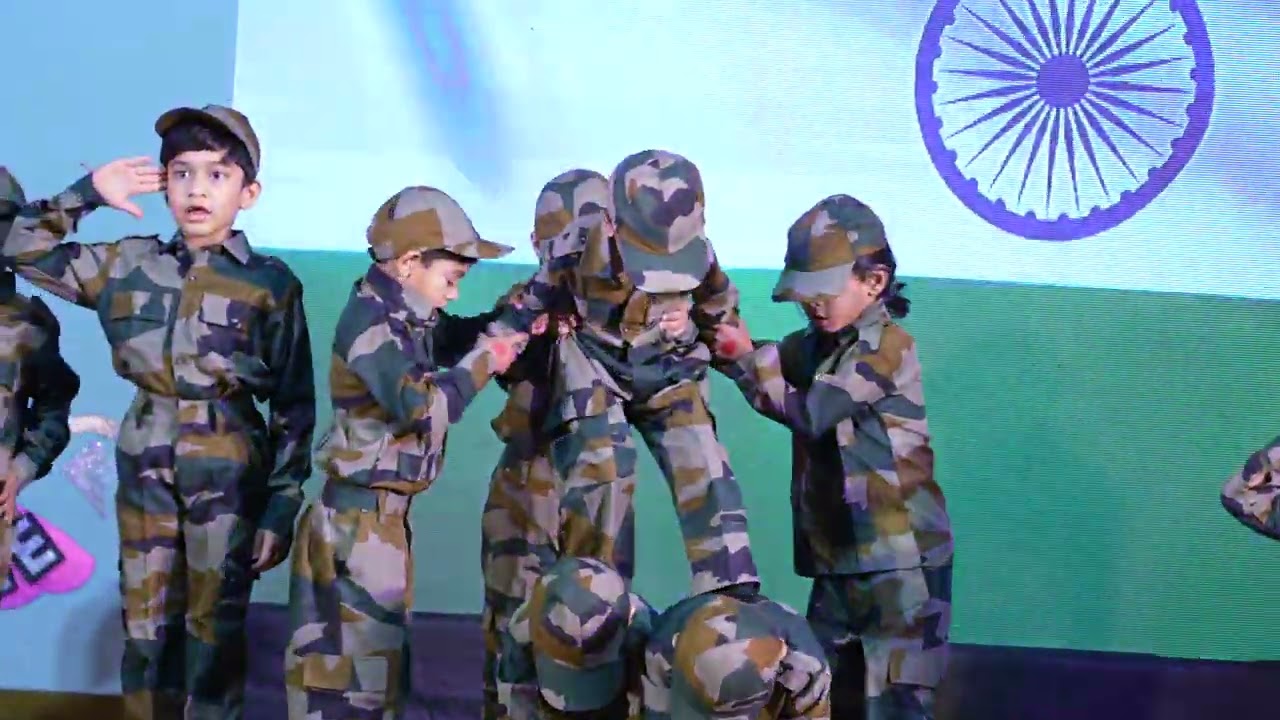 ARMY DANCE || LITTLE MILLENIUM MADHUVAN CIRCLE - ADAJAN, SURAT.