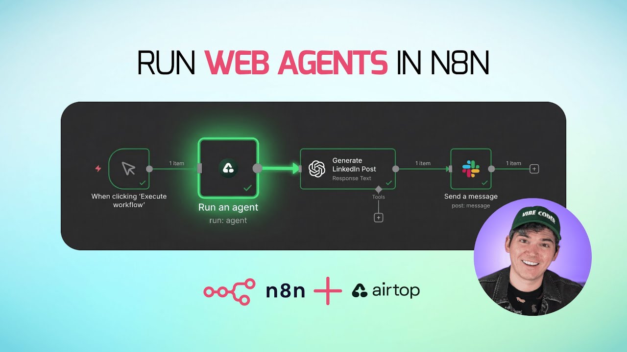 n8n + Airtop Web Agents: Automate ANY Website Without APIs (Webinar)